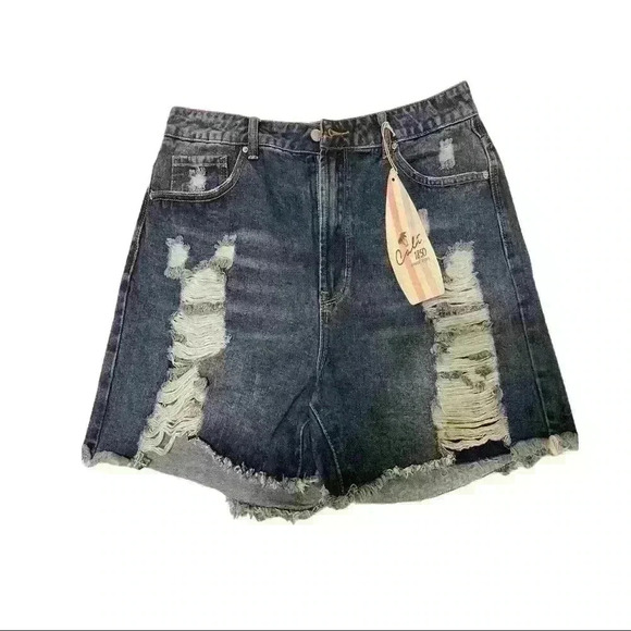 Calí 1850 High Rise Jean Shorts for Women Size 13 - Picture 5 of 9